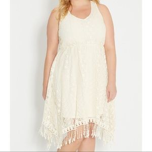 Maurices Plus White Summer Dress